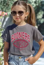 Kids Grey Sooner Football Tee