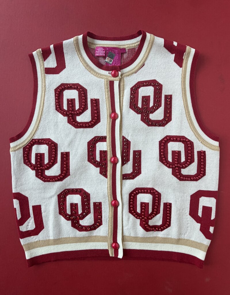 QOS Rhinestone OU Cardi