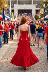 Red Boho Maxi Dress