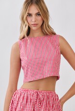 Red Gingham Tank
