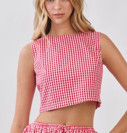 Red Gingham Tank