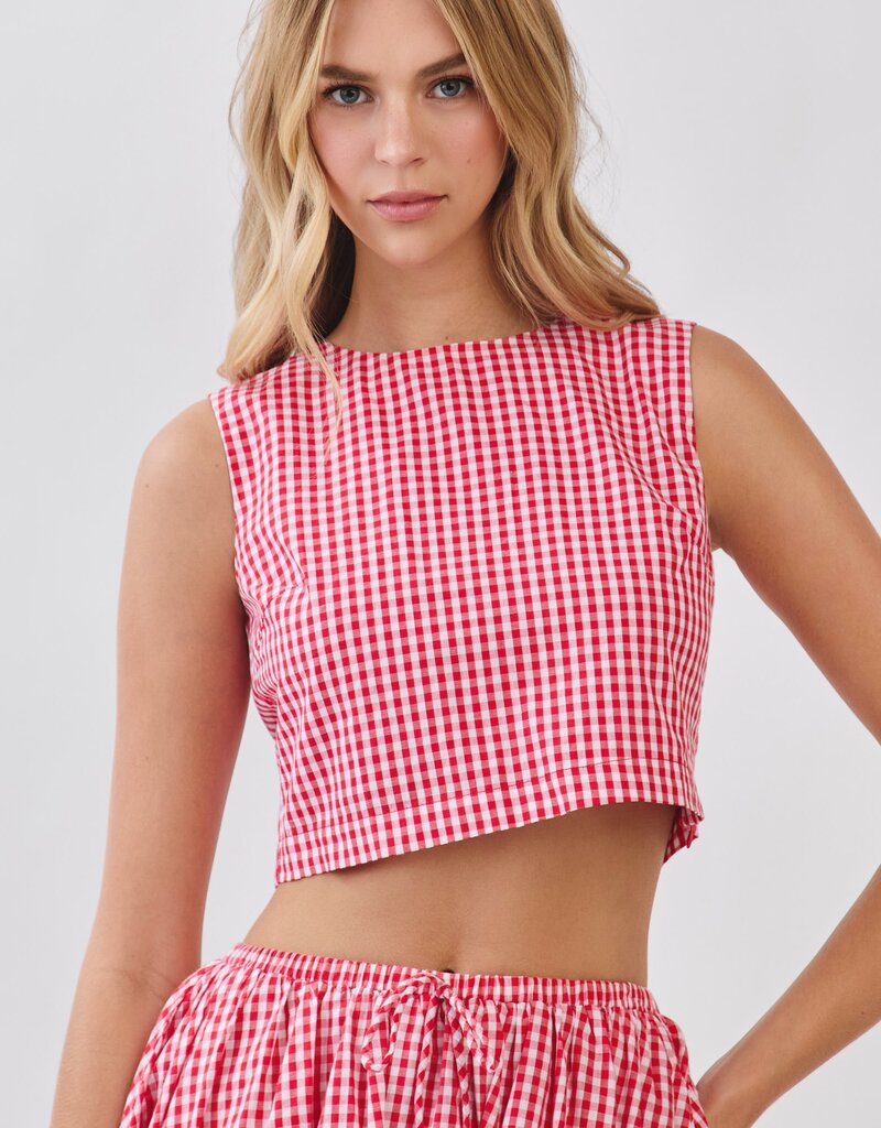 Red Gingham Tank