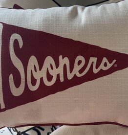 Sooners Pennant Pillow