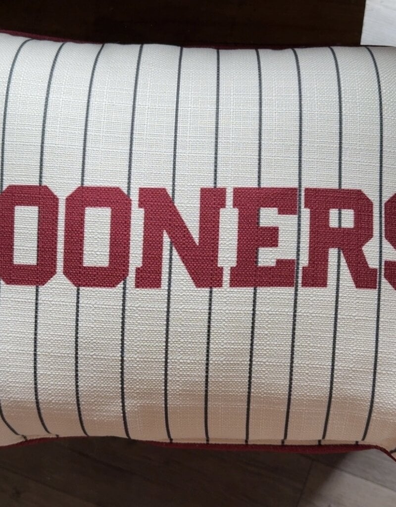 Baseball Pinstripe Pillow