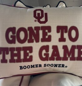 Gone to the Game Pillow