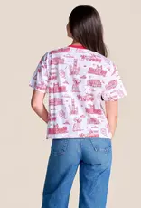 Team Toile Embroidered Tee | Oklahoma