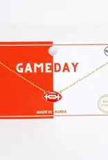 Gold Dipped Gameday Football Pendent Necklace