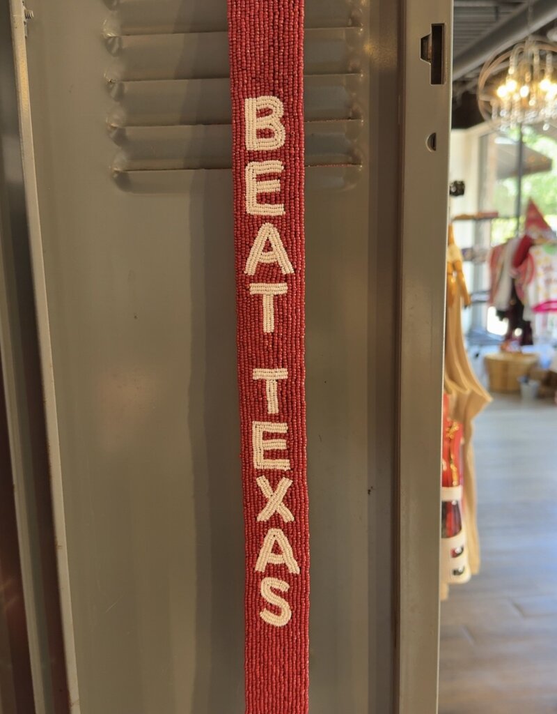 Red Beat Texas Purse Strap