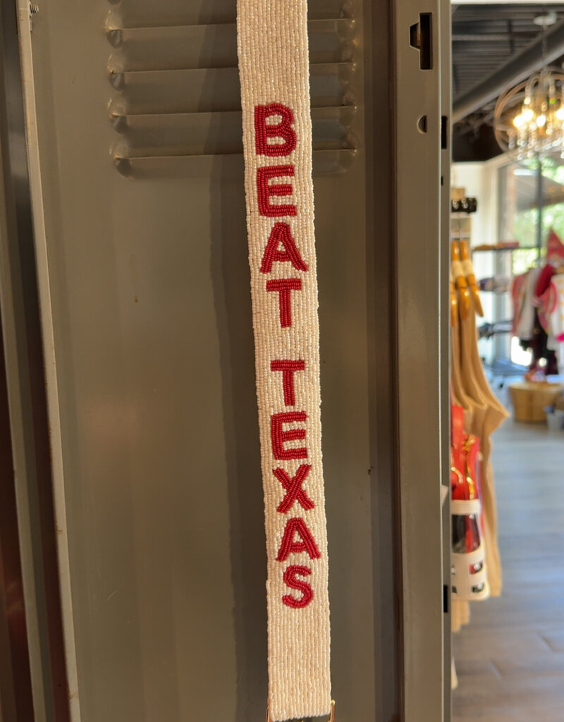 White Beat Texas Purse Strap