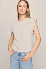 Cream Muscle Tee