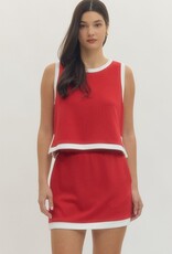 Red and White Outlined Set