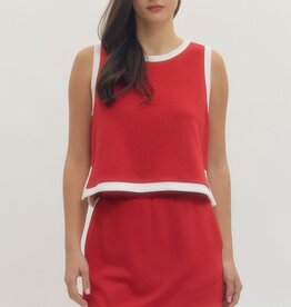 Red and White Outlined Set