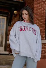 OU  Sooners Plaid Varsity Mockneck