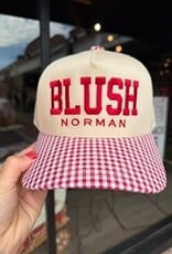 Red Check Blush Hat