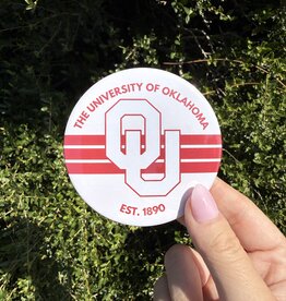 ! OU with Three Stripes Button