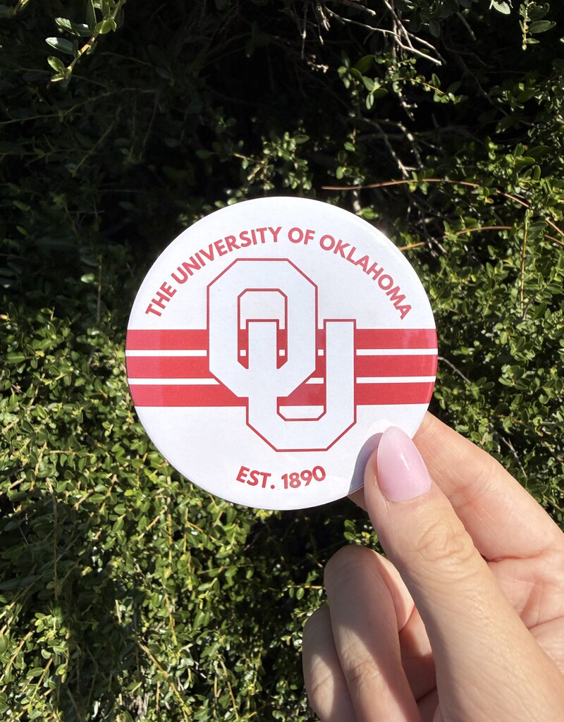 ! OU with Three Stripes Button