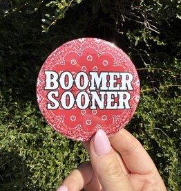 ! Boomer Sooner Bandana Button