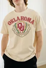 Off White Thrifted OU Tee