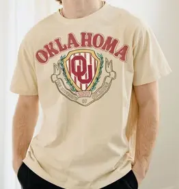 Off White Thrifted OU Tee