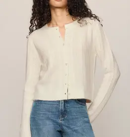 Medina Pointelle Cardigan Cloud