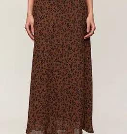 Europa Leopard Skirt Burnt Umber