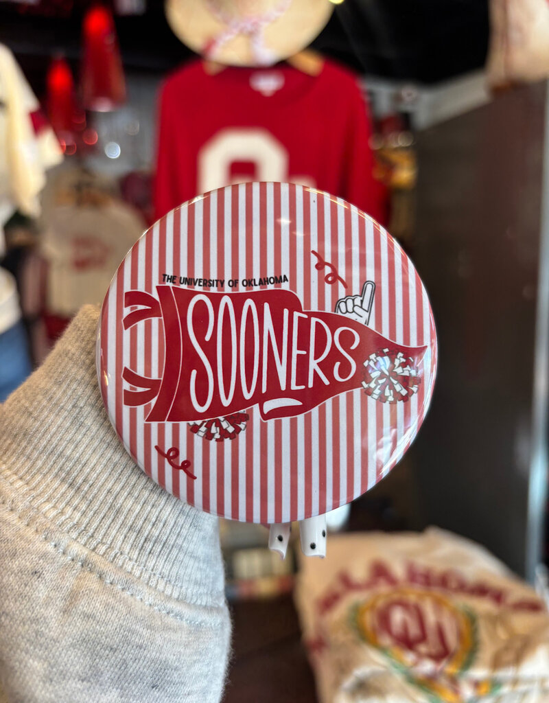 ! striped sooners pennant