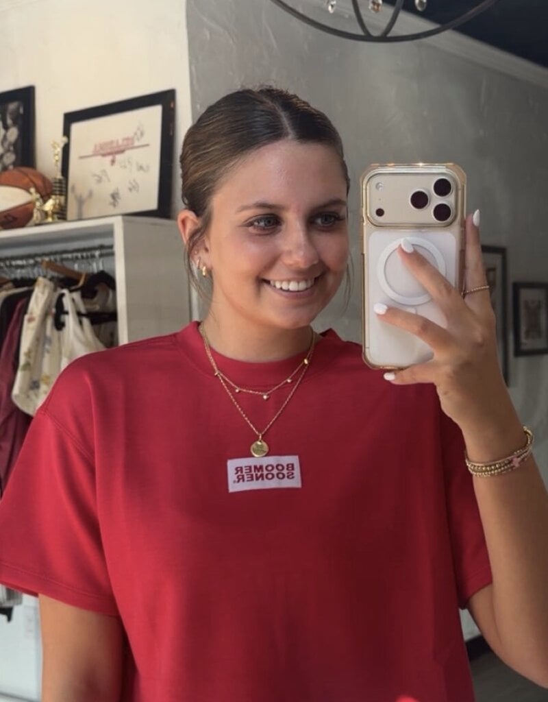 Kristin Airy Boomer Sooner Tee