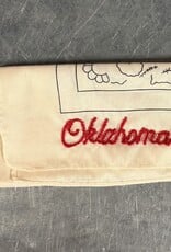 Oklahoma Hand Stitch Cream Bandana