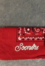 Red Sooner Hand Stitched Bandana