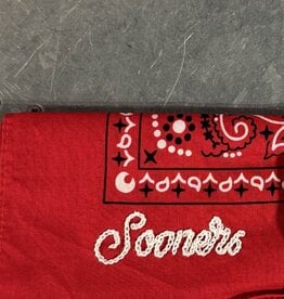 Red Sooner Hand Stitched Bandana