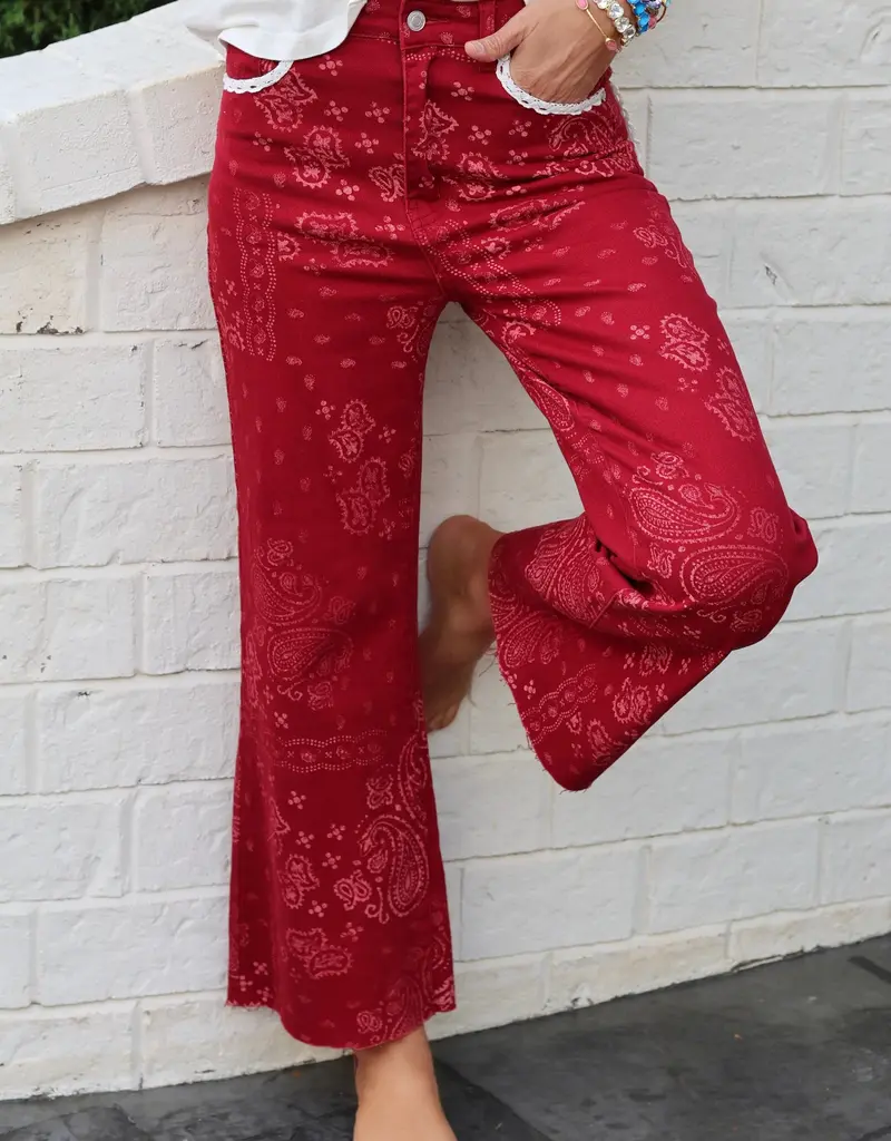 Red Bandana Jeans