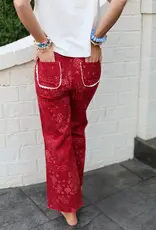 Red Bandana Jeans