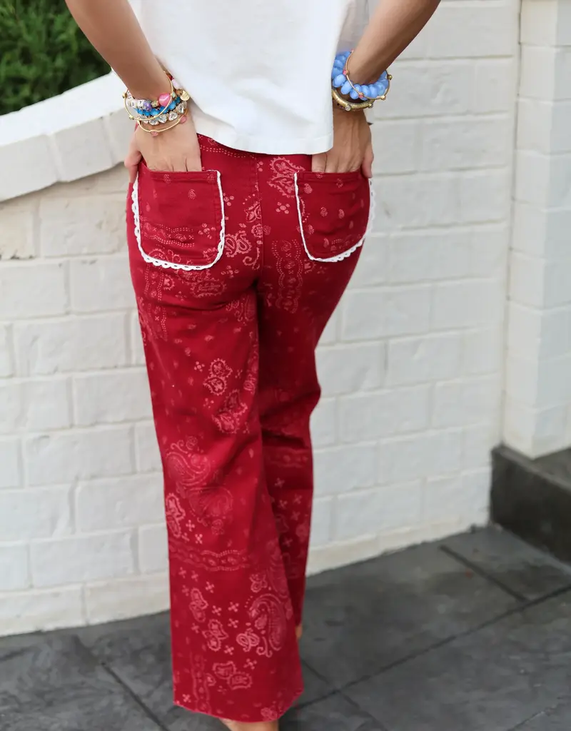 Red Bandana Jeans