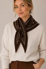 Thick Paisley Triangle Scarf