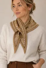 Thick Paisley Triangle Scarf