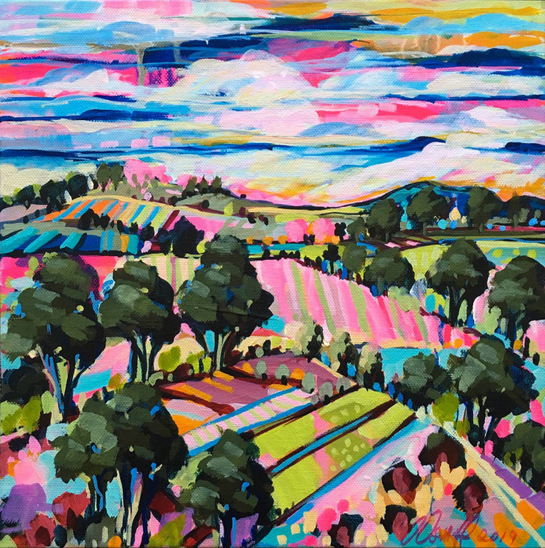 Cathy Usatoff Rainbow fields 3