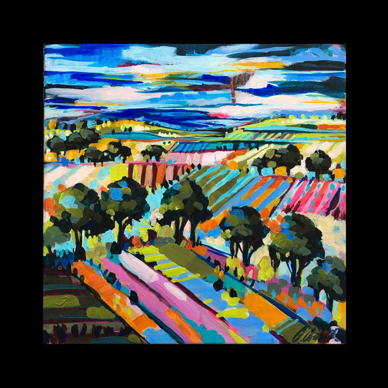 Cathy Usatoff Rainbow fields 1