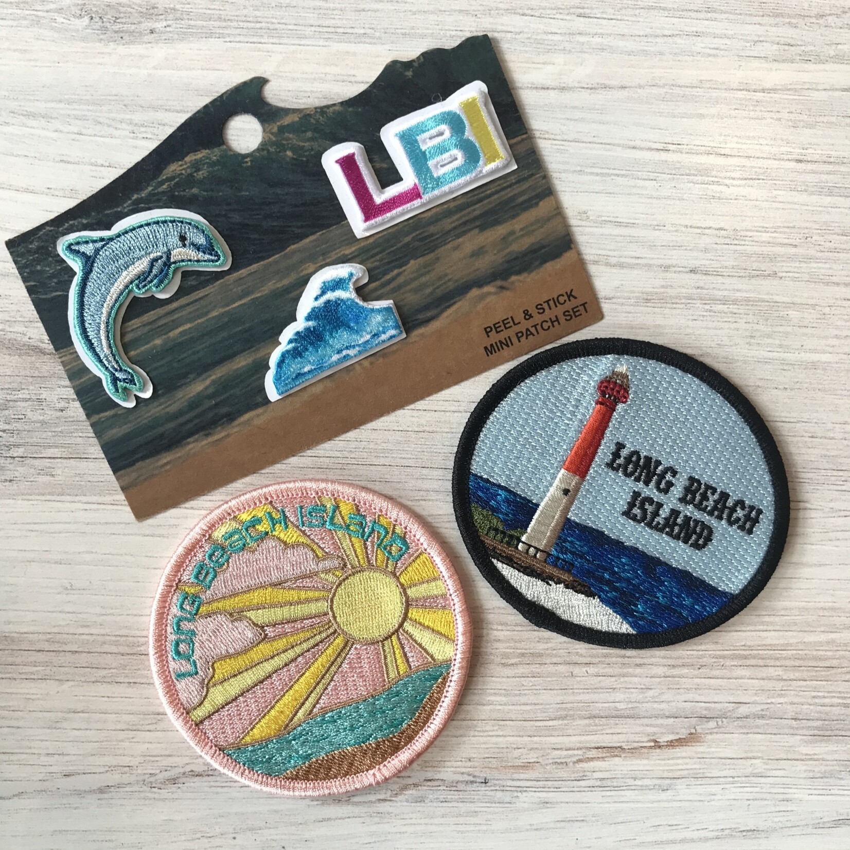 A+B Emblem Peel-n-Stick LBI Patches