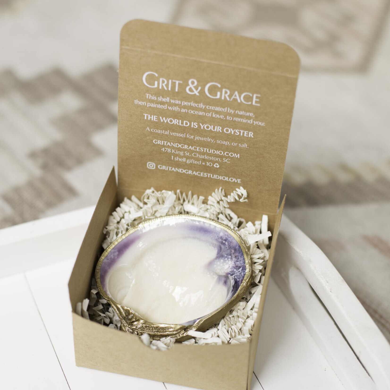 Grit & Grace Original Clam Jewelry Dish