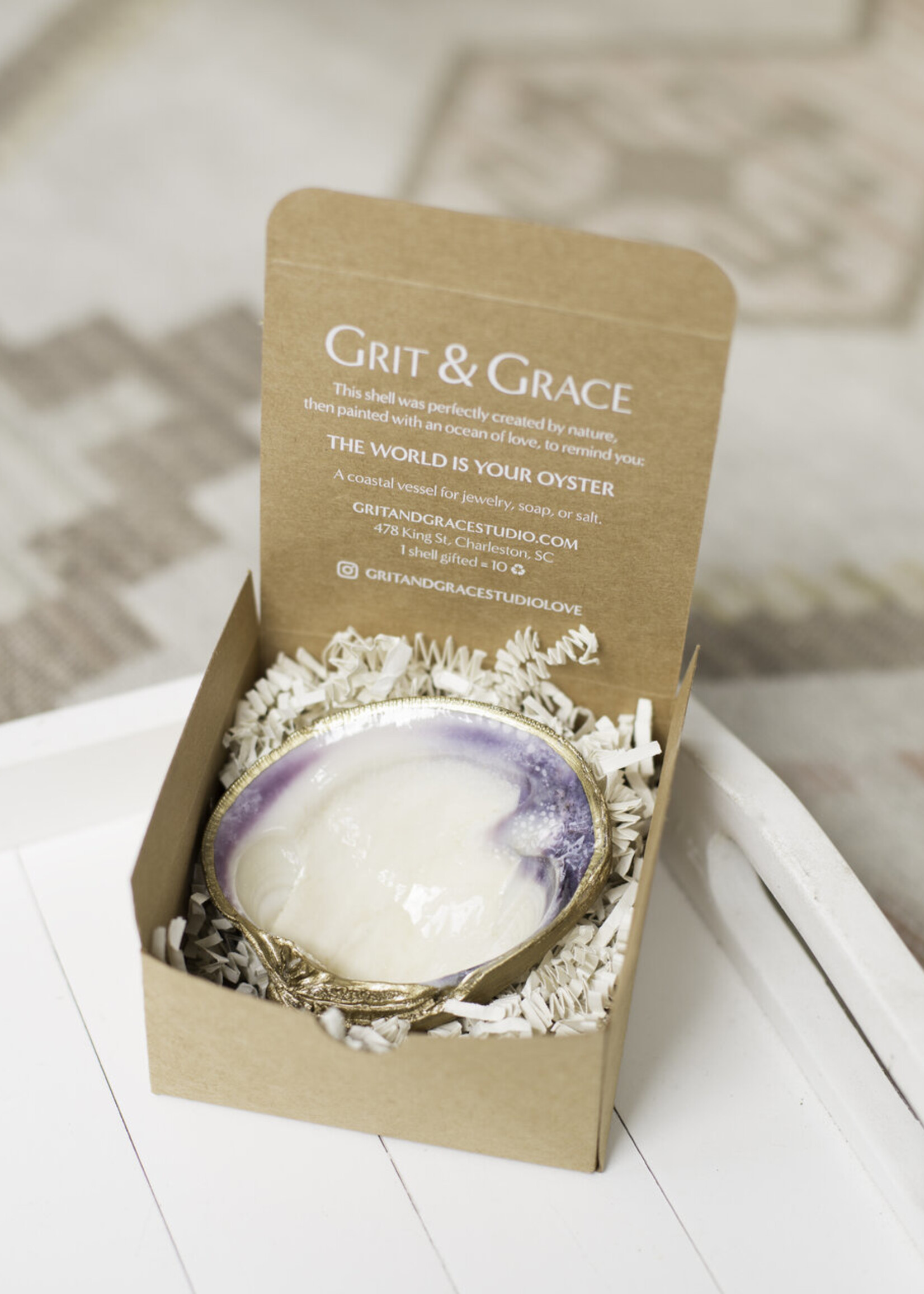 Grit & Grace Original Clam Jewelry Dish