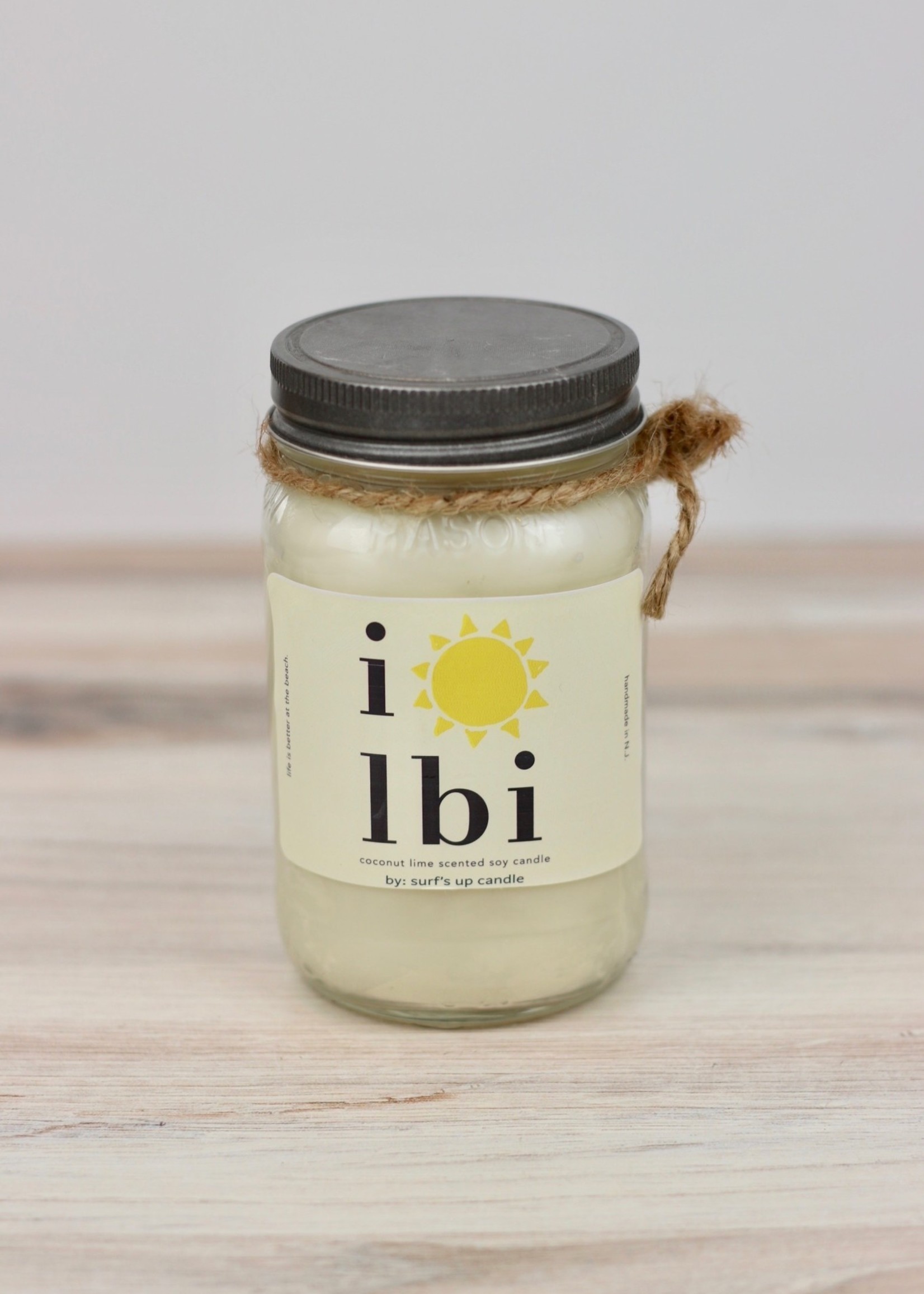 Surf's Up Candle LBI Sun Coconut Lime Candle