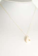Silver Girl CZ Cowrie Necklace