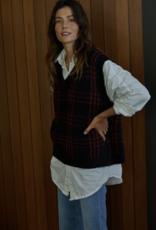 By Together Olivia Oversized Plaid Sweater Vest