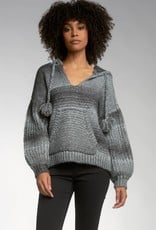 Elan Sweater Hoodie Mixed Yarn