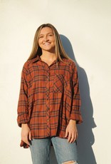 By Together Ashley Oversized Button Down Flannel