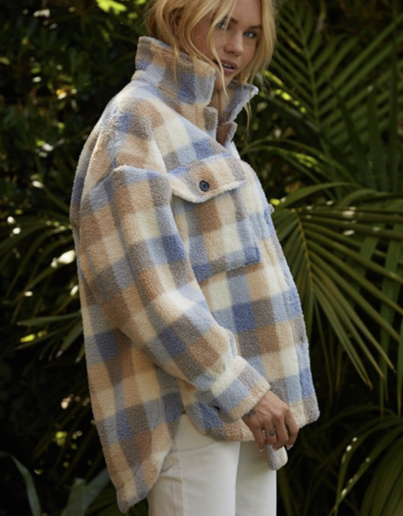 By Together Alexa Oversized Flannel Jacket