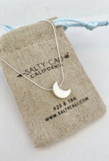 Salty Cali Solid Moon Necklace - Salty Pendants