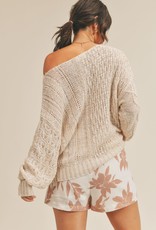 Sage The Label Sandy Feet Mixed Knitting Sweater
