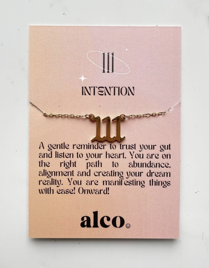 Alco Gold Angel Number Necklace