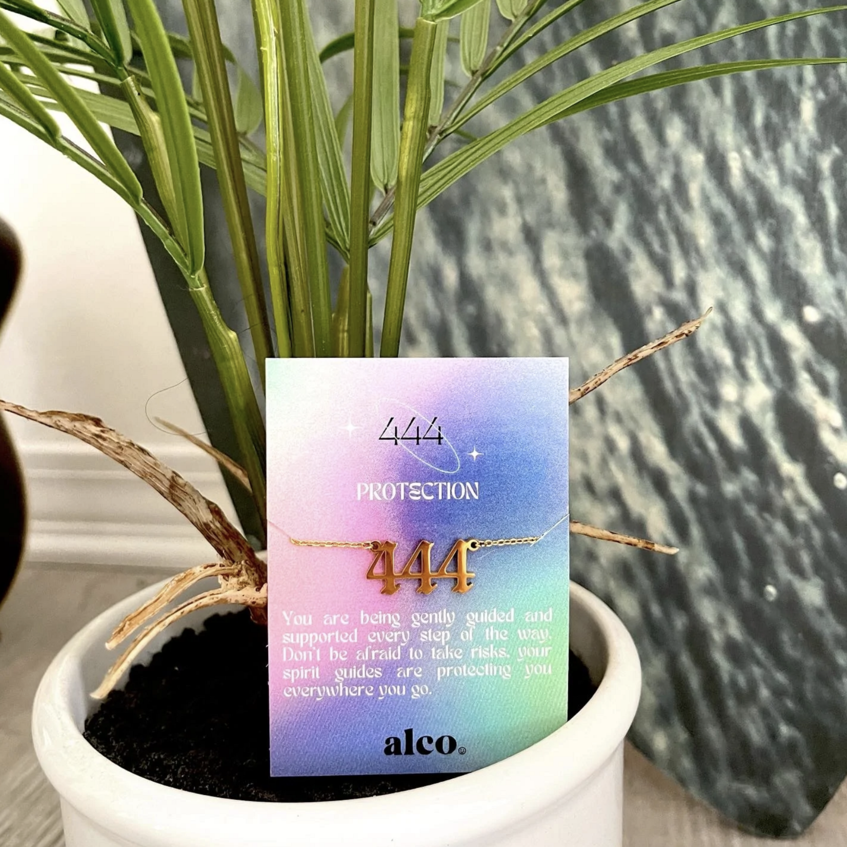 Alco Gold Angel Number Necklace